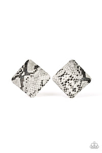 Making HISS-tory - White Post Earrings