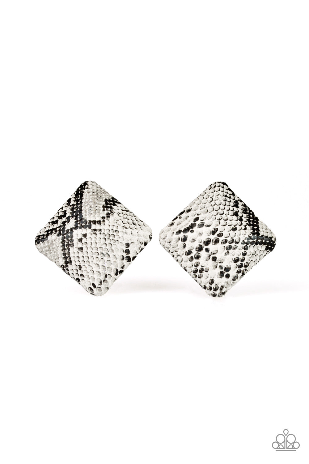 Making HISS-tory - White Post Earrings