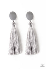 Load image into Gallery viewer, Va Va PLUME - Silver Gunmetal Post Earrings