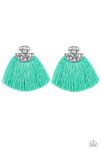 Load image into Gallery viewer, Make Some PLUME - Green Post Earrings