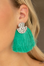 Load image into Gallery viewer, Make Some PLUME - Green Post Earrings