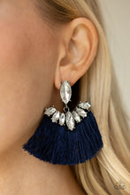 Load image into Gallery viewer, Formal Flair - Blue Post Earrings