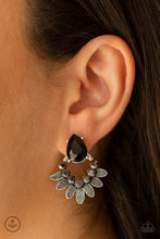 Load image into Gallery viewer, Crystal Canopy - Black Double-Sided Post Earrings