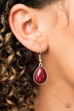 Load image into Gallery viewer, Shop Til You TEARDROP - Red Necklace