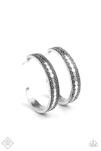 Load image into Gallery viewer, Textured Treasure - Silver Hoop Earrings