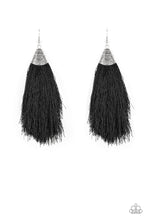 Load image into Gallery viewer, Tassel Temptress - Black Earrings
