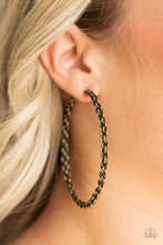 Load image into Gallery viewer, CHAINge Is Coming - Brass Hoop Earrings
