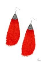 Load image into Gallery viewer, Tassel Temptress - Red Earrings