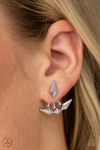 Metal Origami - Silver Earrings