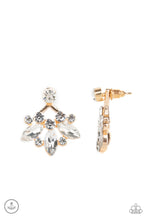 Load image into Gallery viewer, Crystal Constellations - Gold Double-Sided Post Earrings