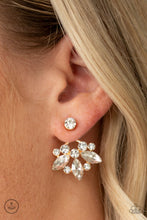 Load image into Gallery viewer, Crystal Constellations - Gold Double-Sided Post Earrings
