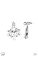 Load image into Gallery viewer, Crystal Constellations - White Double-Sided Post Earrings