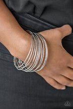Load image into Gallery viewer, Bangle Babe - Silver Set of Bracelets