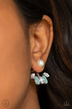 Load image into Gallery viewer, Modern Sophistication - Blue Double-Sided Post Earrings