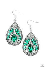 Load image into Gallery viewer, Candlelight Sparkle - Green Earrings