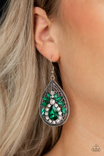 Load image into Gallery viewer, Candlelight Sparkle - Green Earrings