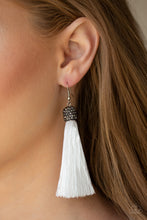 Load image into Gallery viewer, Make Room For Plume - White Earrings