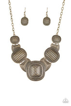 Load image into Gallery viewer, Prehistoric Powerhouse - Brass Necklace