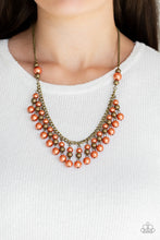 Load image into Gallery viewer, Location, Location, Location! - Orange Necklace