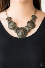 Load image into Gallery viewer, Prehistoric Powerhouse - Brass Necklace