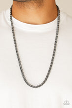Load image into Gallery viewer, Go Down Fighting - Black Gunmetal Necklace