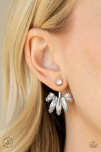 Load image into Gallery viewer, Stunningly Striking - White Double-Sided Post Earrings