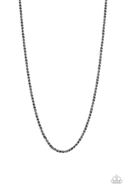 Jump Street - Black (Gunmetal) Necklace