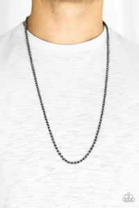 Jump Street - Black Gunmetal Necklace