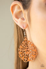 Load image into Gallery viewer, Garden Party Princess - Orange Earrings