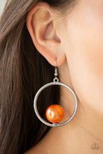 Load image into Gallery viewer, Solitaire REFINEMENT - Orange Earrings