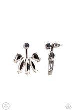 Load image into Gallery viewer, Stunningly Striking - Black Gunmetal Double-Sided Post Earrings