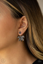 Load image into Gallery viewer, Stunningly Striking - Black Gunmetal Double-Sided Post Earrings