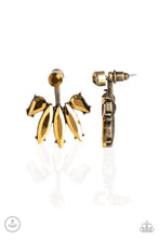 Load image into Gallery viewer, Stunningly Striking - Brass Double-Sided Post Earrings