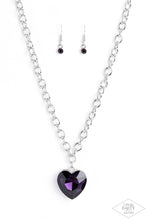 Load image into Gallery viewer, Flirtatiously Flashy - Purple Necklace