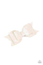 Load image into Gallery viewer, Put A Bow On It - White Hair Clip
