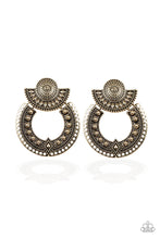 Load image into Gallery viewer, Texture Takeover - Brass Post Earrings