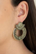Load image into Gallery viewer, Texture Takeover - Brass Post Earrings