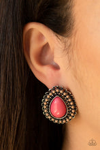 Load image into Gallery viewer, Beaded Blast - Pink Post Earrings