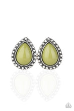 Load image into Gallery viewer, Boldly Beaded - Green Post Earrings