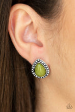 Load image into Gallery viewer, Boldly Beaded - Green Post Earrings