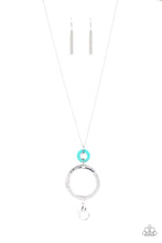 Load image into Gallery viewer, Optical Illusion - Blue Lanyard