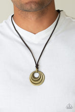 Load image into Gallery viewer, Desert Spiral - Brass Necklace