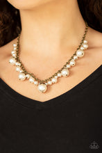Load image into Gallery viewer, Uptown Pearls - Brass Necklace