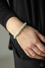 Load image into Gallery viewer, Powder and Pearls - Green Bracelet