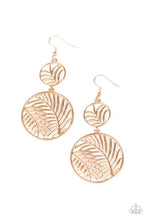 Load image into Gallery viewer, Palm Oasis - Gold Earrings