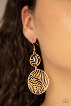 Load image into Gallery viewer, Palm Oasis - Gold Earrings