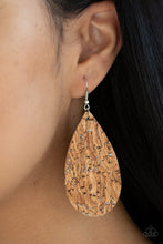 Load image into Gallery viewer, CORK It Over - Silver Earrings