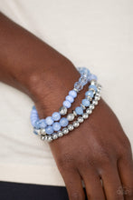Load image into Gallery viewer, Sugary Shimmer - Blue Set of Bracelets