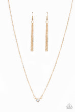 Load image into Gallery viewer, Heartbeat Bling - Gold Cubic Zirconia Necklace