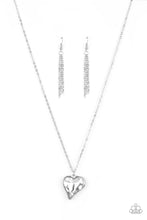Load image into Gallery viewer, Heart Flutter - White Necklace